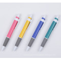 Stylo à bille coloré solide de promotion en plastique de prix bon marché Tc-6035